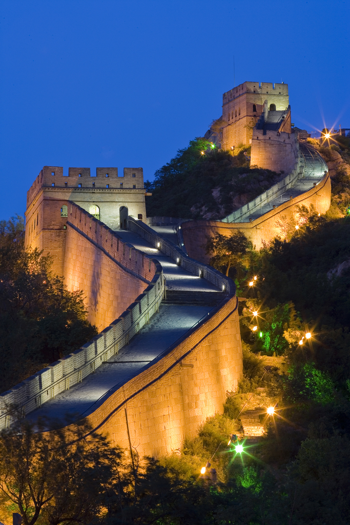 长城夜景图片