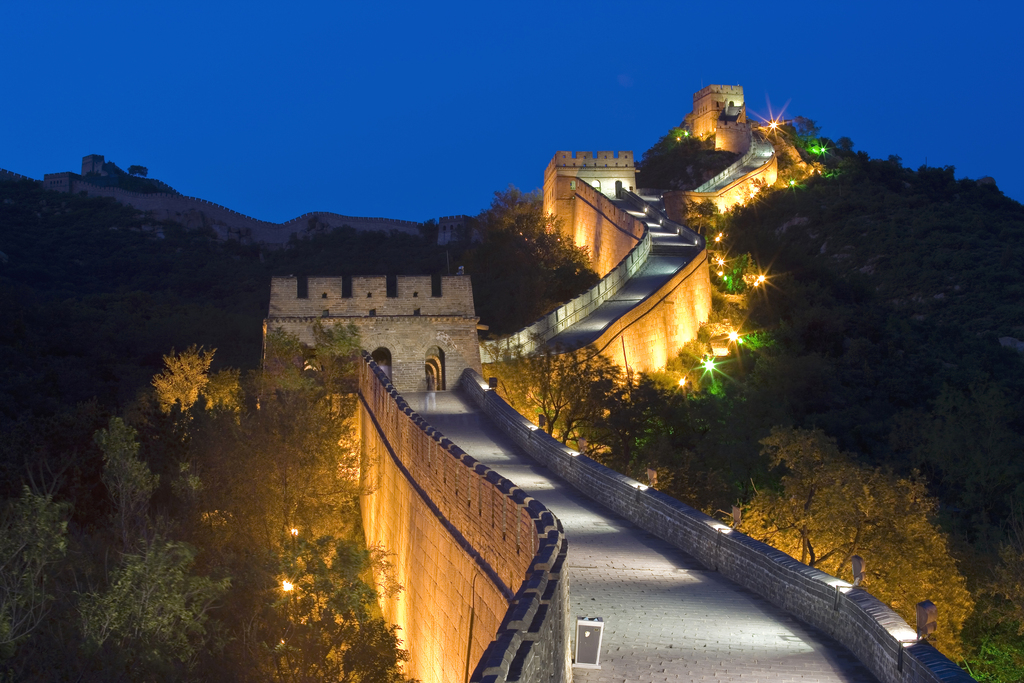 长城夜景