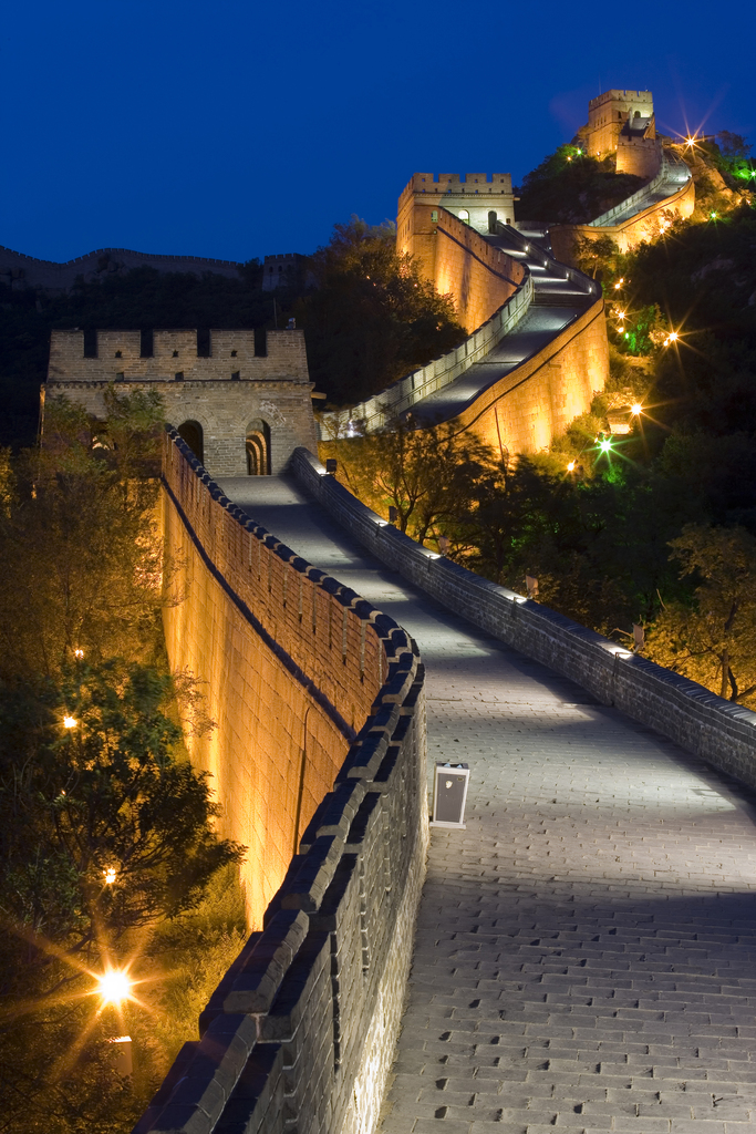 长城夜景图片