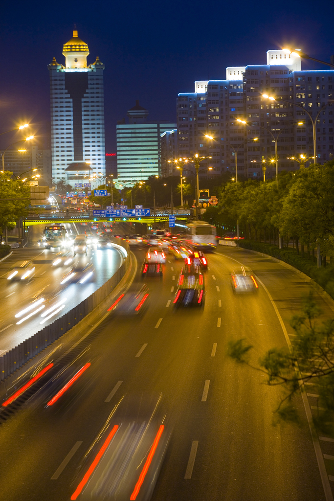 北京金融区夜景图片