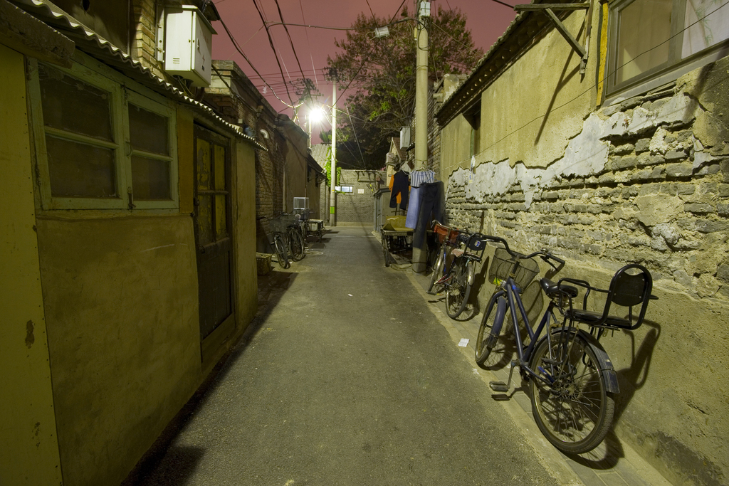 北京胡同夜景