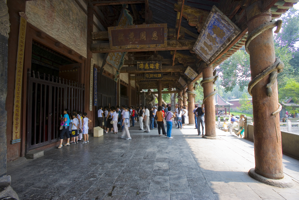 山西晋祠历史建筑图片