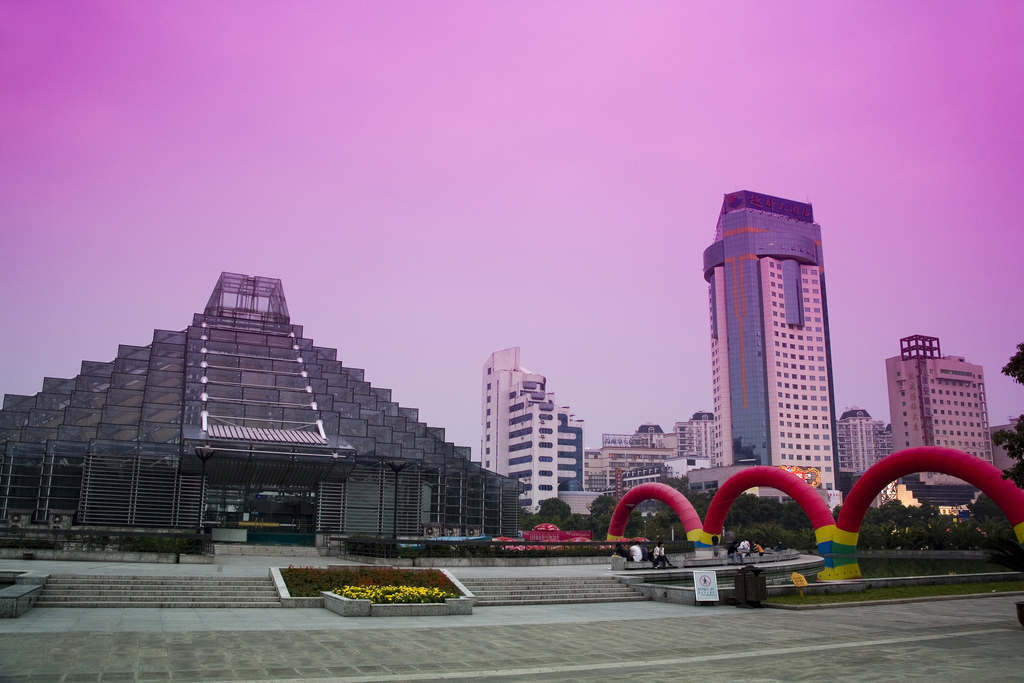 绍兴城市夜景图片