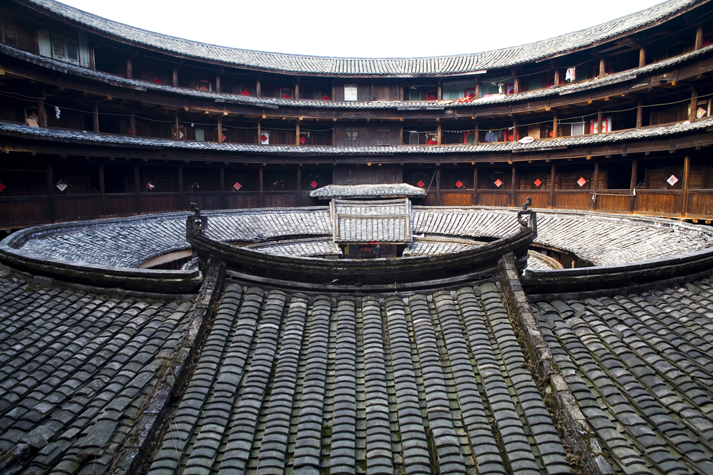 福建永定土楼图片