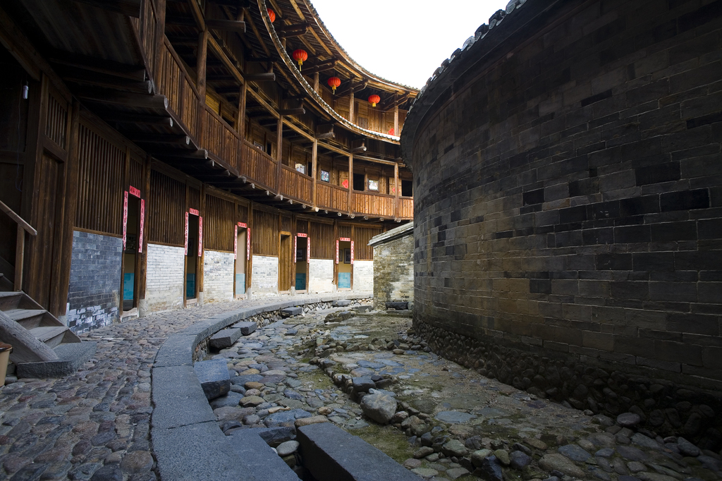 福建永定土楼图片