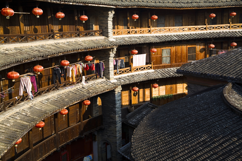 福建永定土楼图片