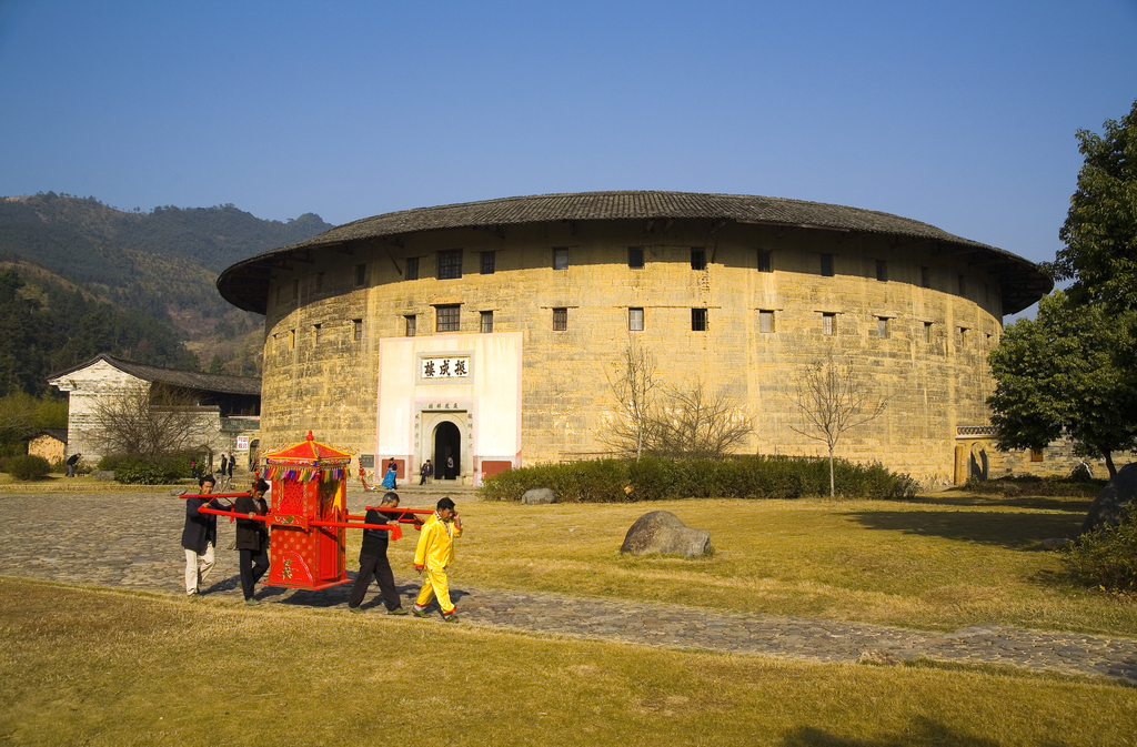 福建永定土楼图片