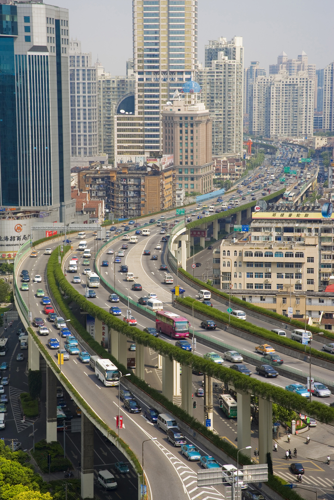 上海,延安路高架,立交桥图片