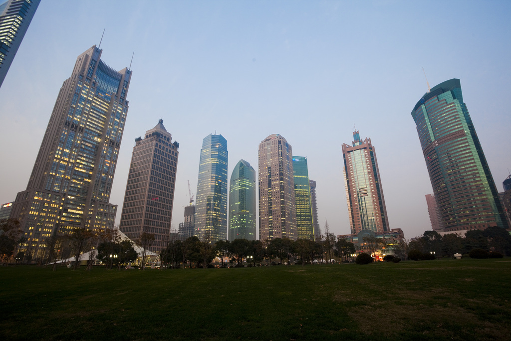 陆家嘴夜景图片