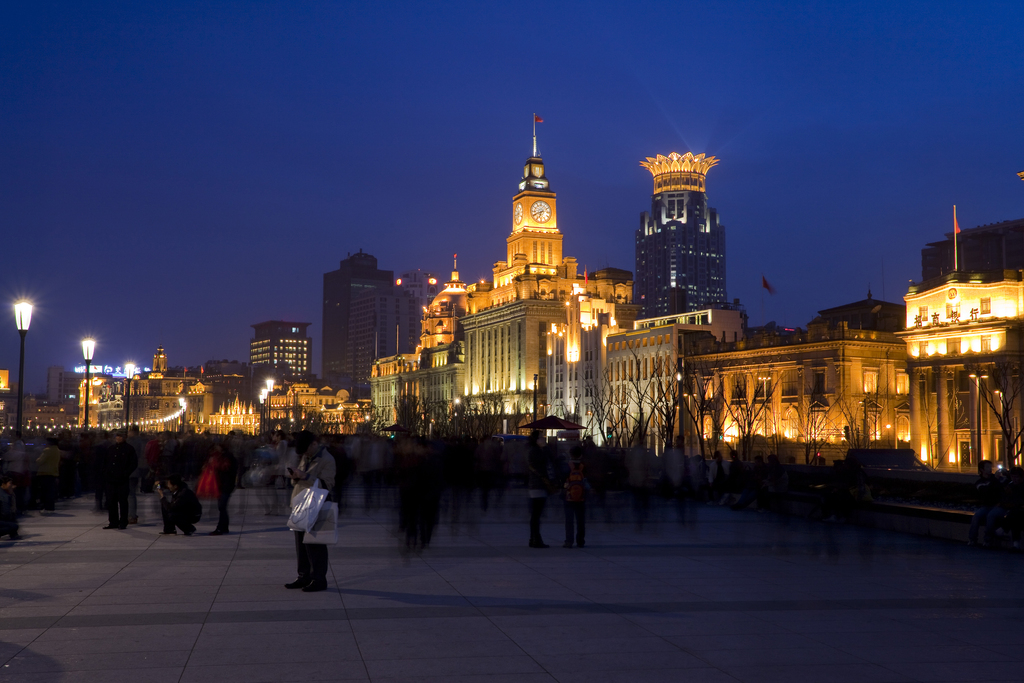 上海外滩夜景图片