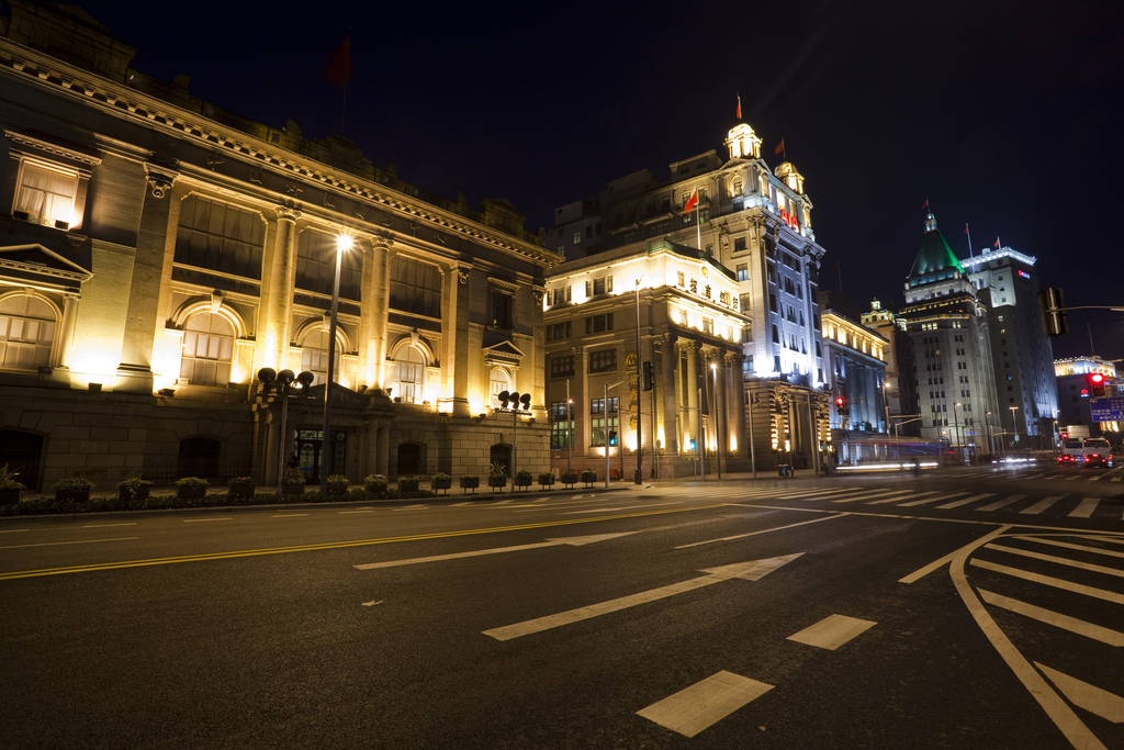 上海外滩夜景图片