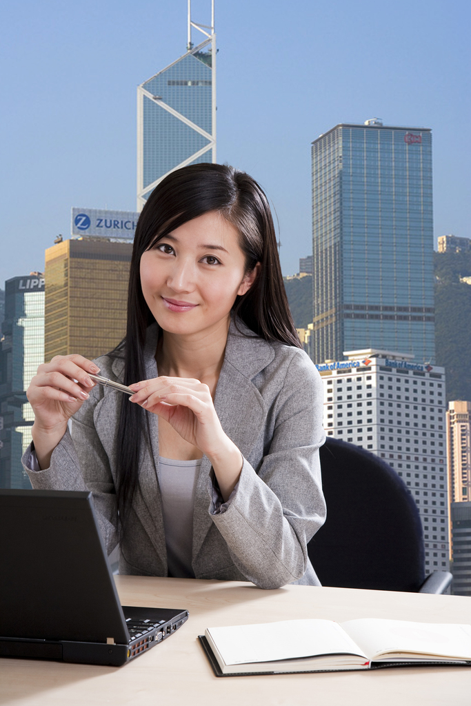 电脑合成的商务人士图片