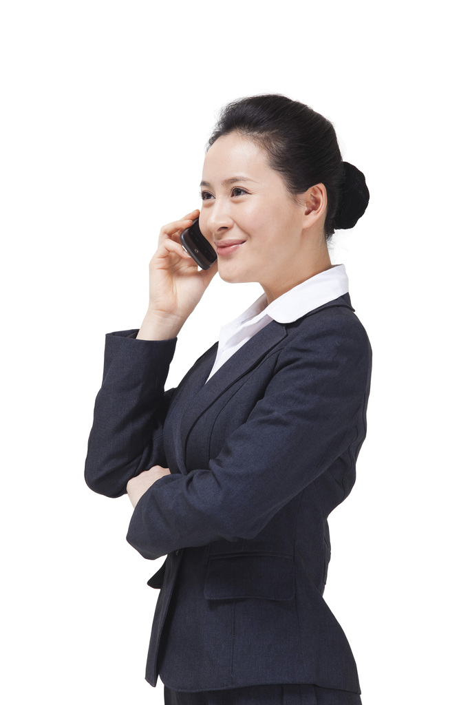 打手机的商务女士