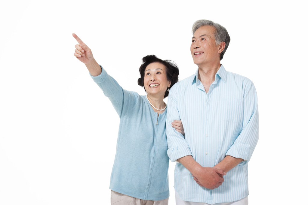 幸福的老年夫妻图片