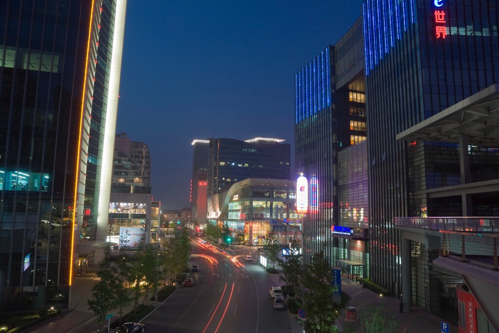 北京中关村夜景