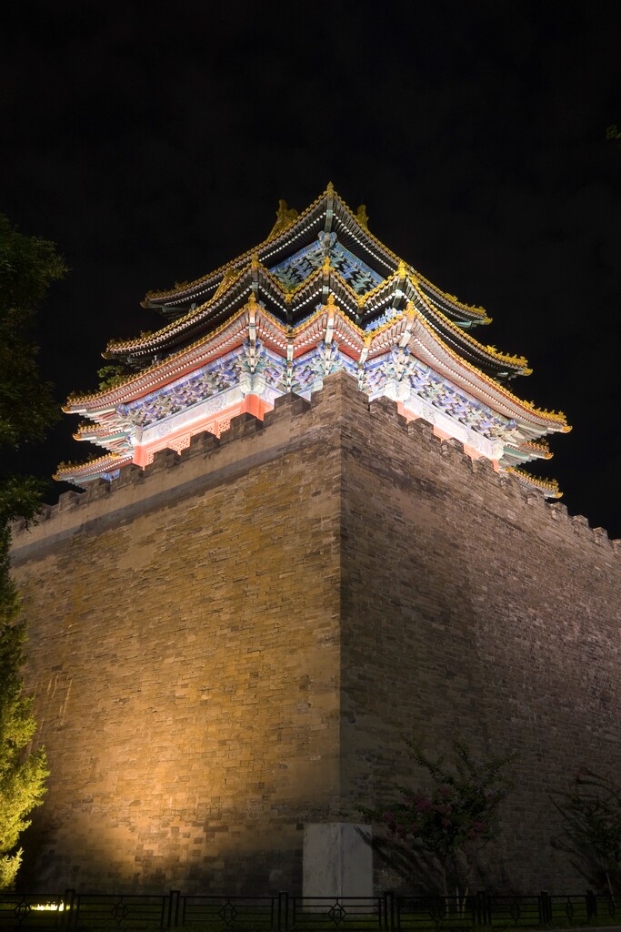 北京故宫角楼夜景图片