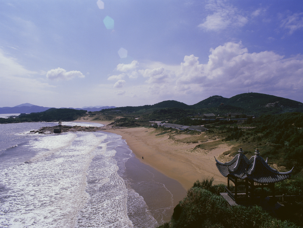 浙江普陀山千步沙图片