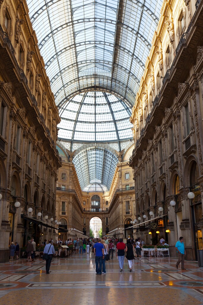 意大利米兰维多利亚二世拱廊(Galleria Vittorio Emanuele II)图片