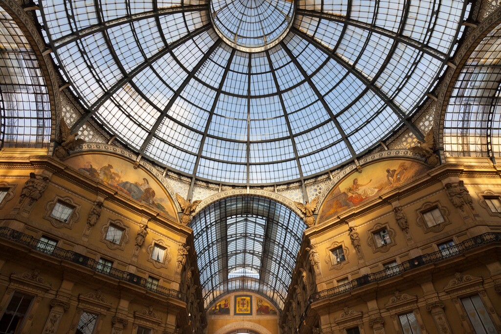 意大利米兰维多利亚二世拱廊(Galleria Vittorio Emanuele II)图片