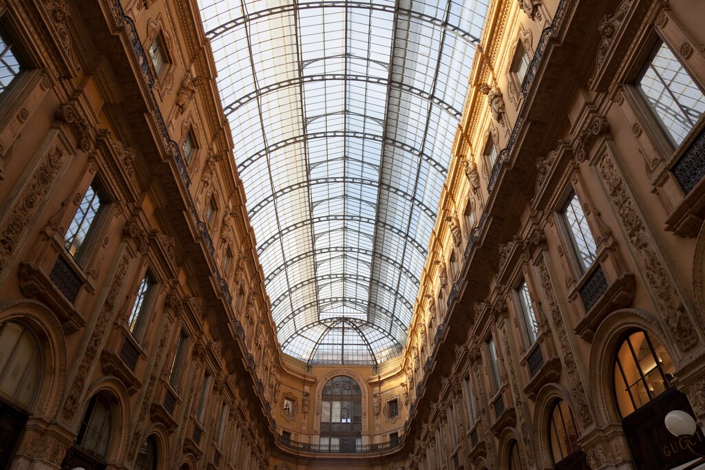 意大利米兰维多利亚二世拱廊(Galleria Vittorio Emanuele II)