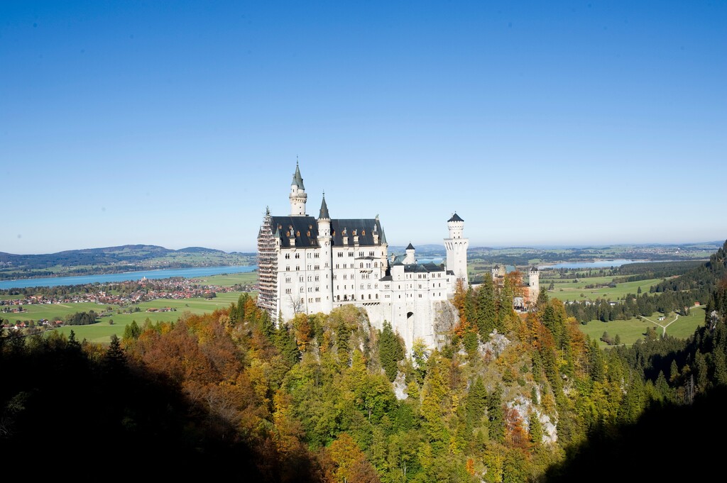 德国南部菲森(Fussen)旧天鹅堡(Schloss  Hohenschwangau)图片