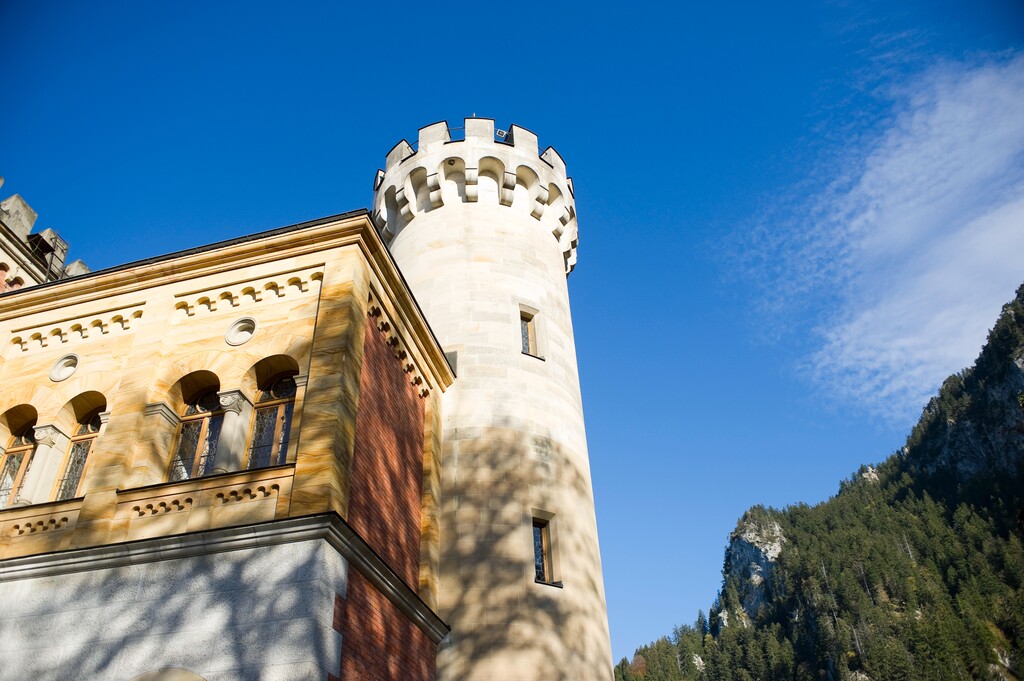 德国南部菲森(Fussen)旧天鹅堡(Schloss  Hohenschwangau)