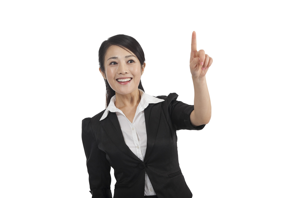 棚拍商务女士指点图片