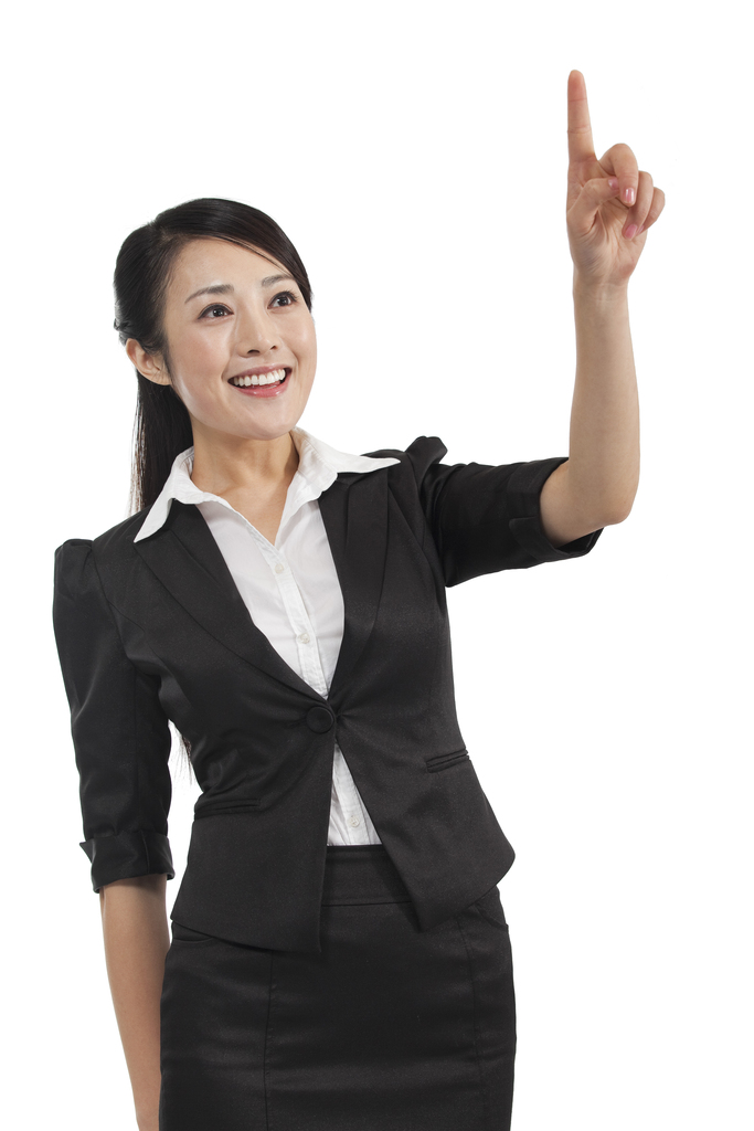 棚拍商务女士指点