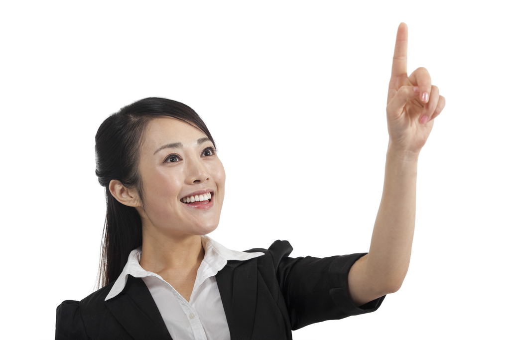 棚拍商务女士指点