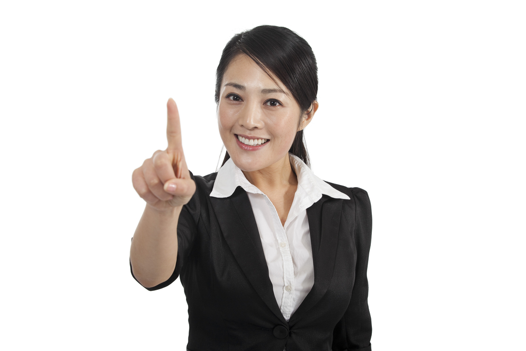 棚拍商务女士指点