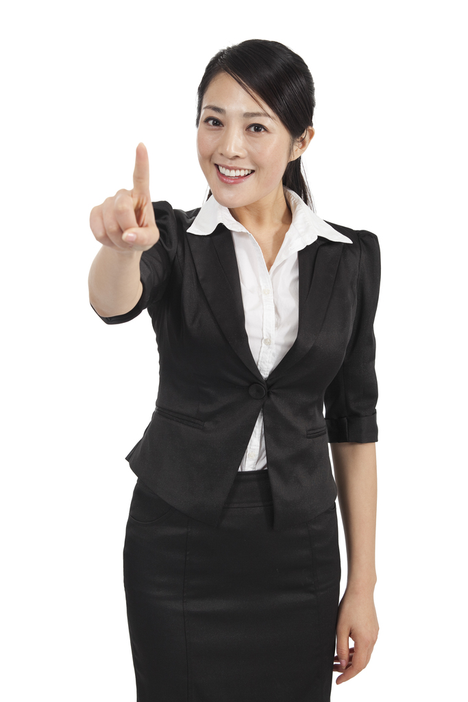 棚拍商务女士指点