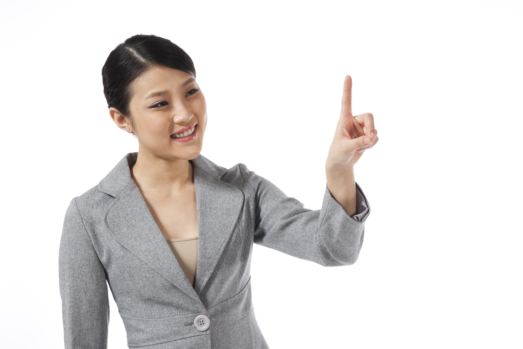 棚拍年轻商务女士