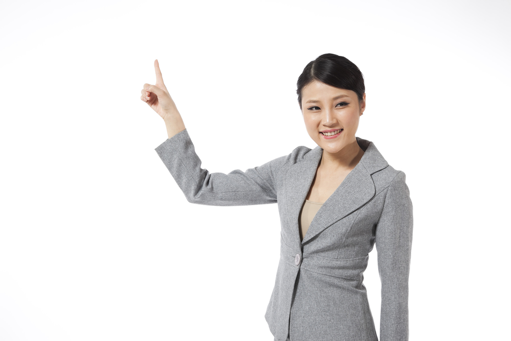 棚拍年轻商务女士