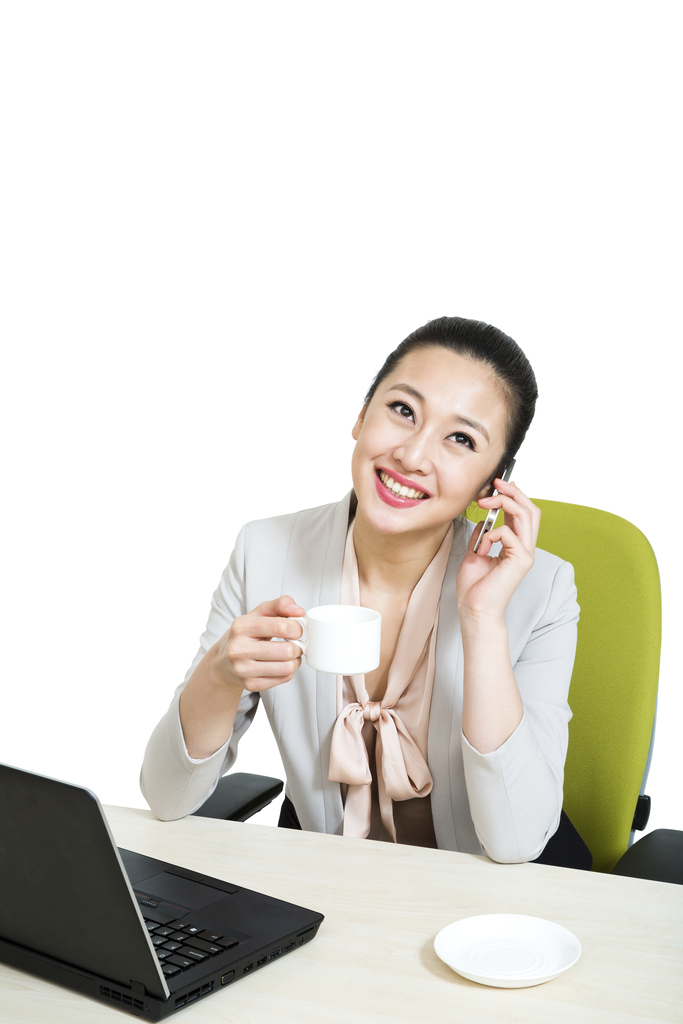 棚拍办公室商务年轻女人图片