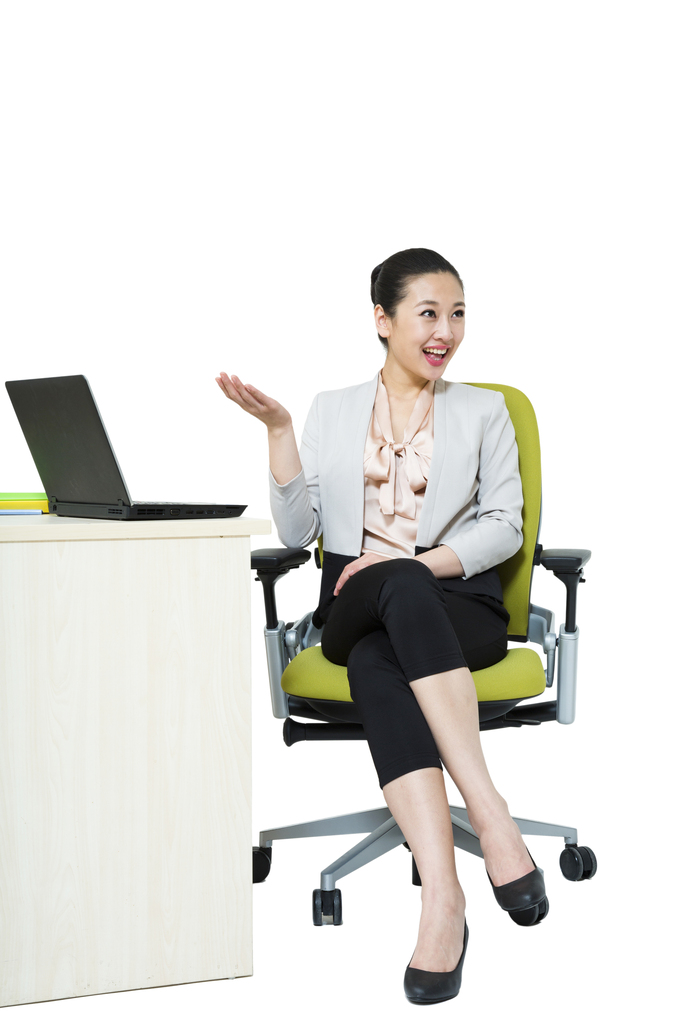棚拍办公室商务年轻女人图片