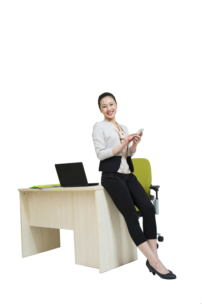 棚拍办公室商务年轻女人图片
