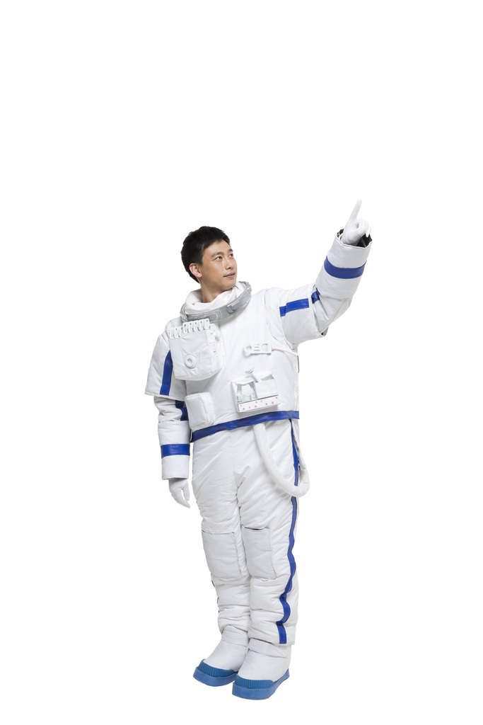 棚拍中年男宇航员