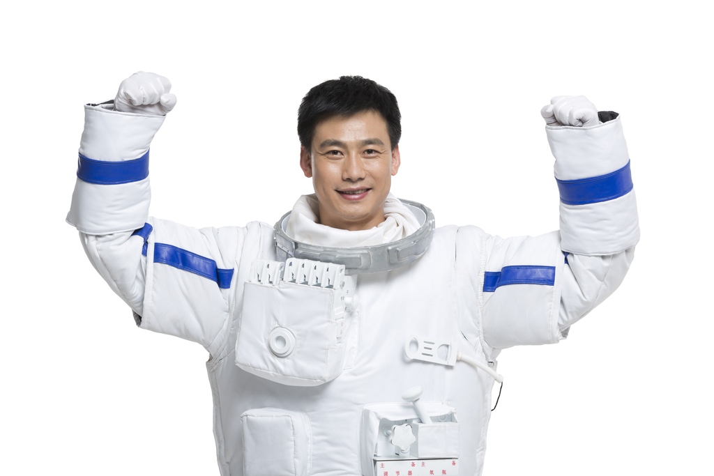 棚拍中年男宇航员