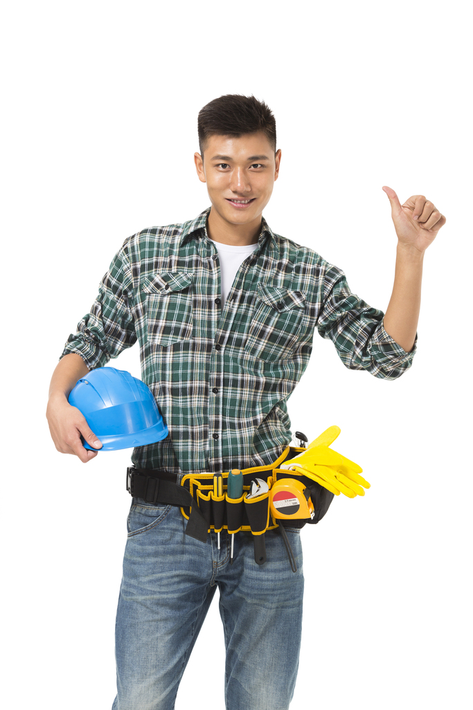 年轻的建筑工人图片
