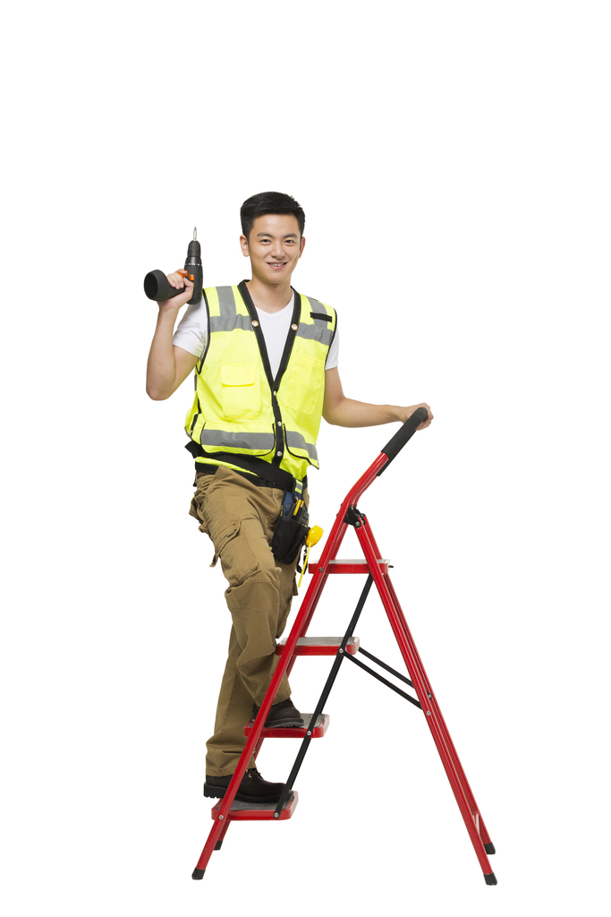 年轻的建筑工人