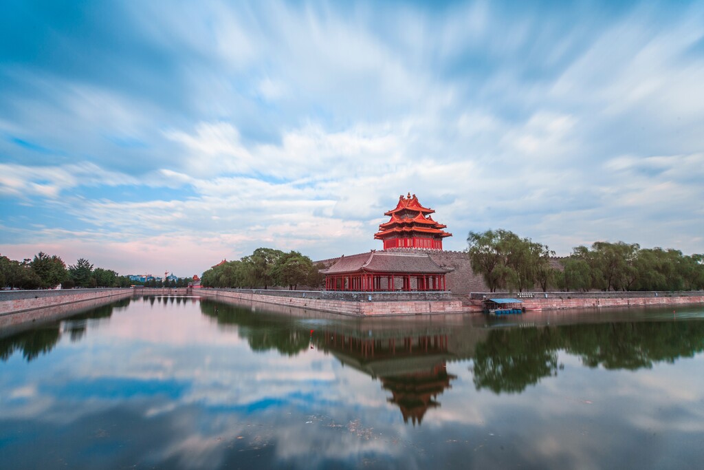 北京角楼夜景图片