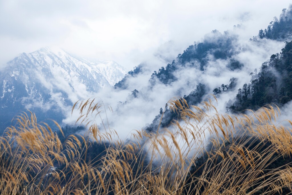 中国西南部山区风光