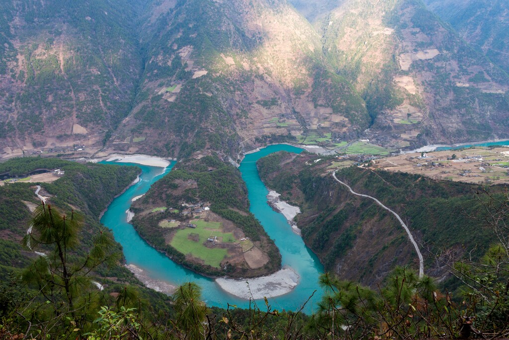 怒江流域风光图片