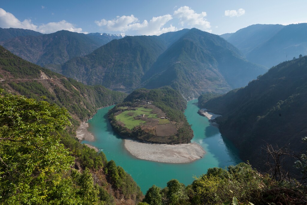 怒江流域风光图片