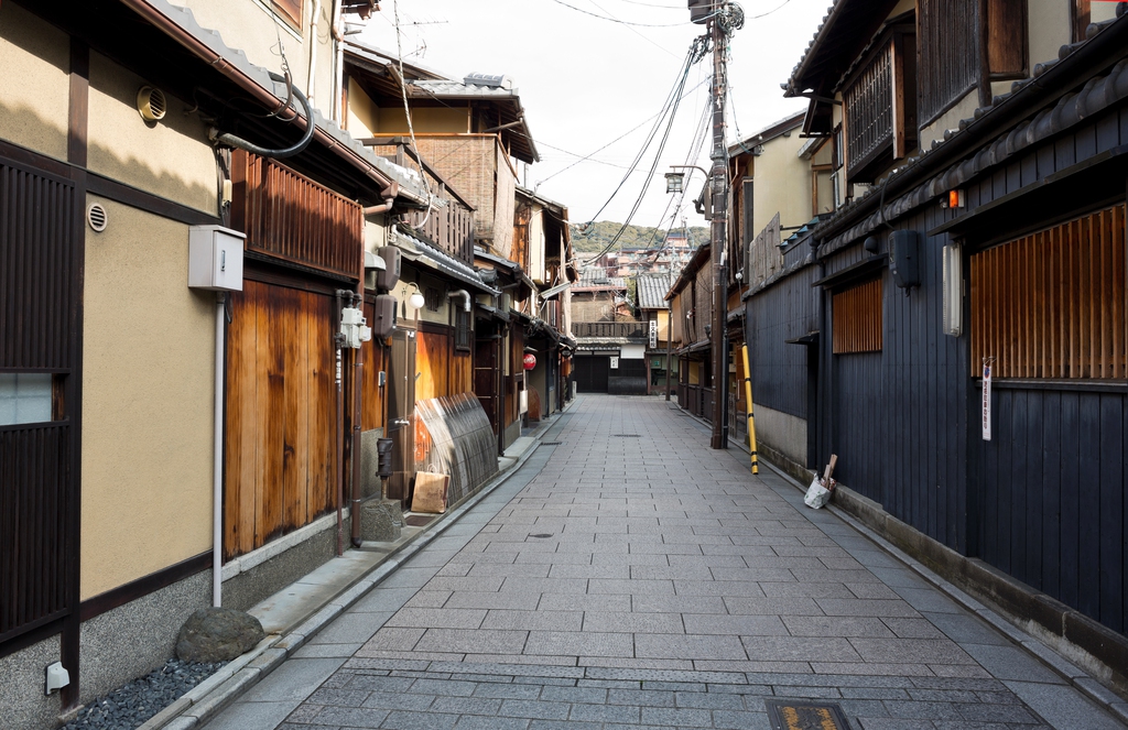 日本京都祗园地区街景