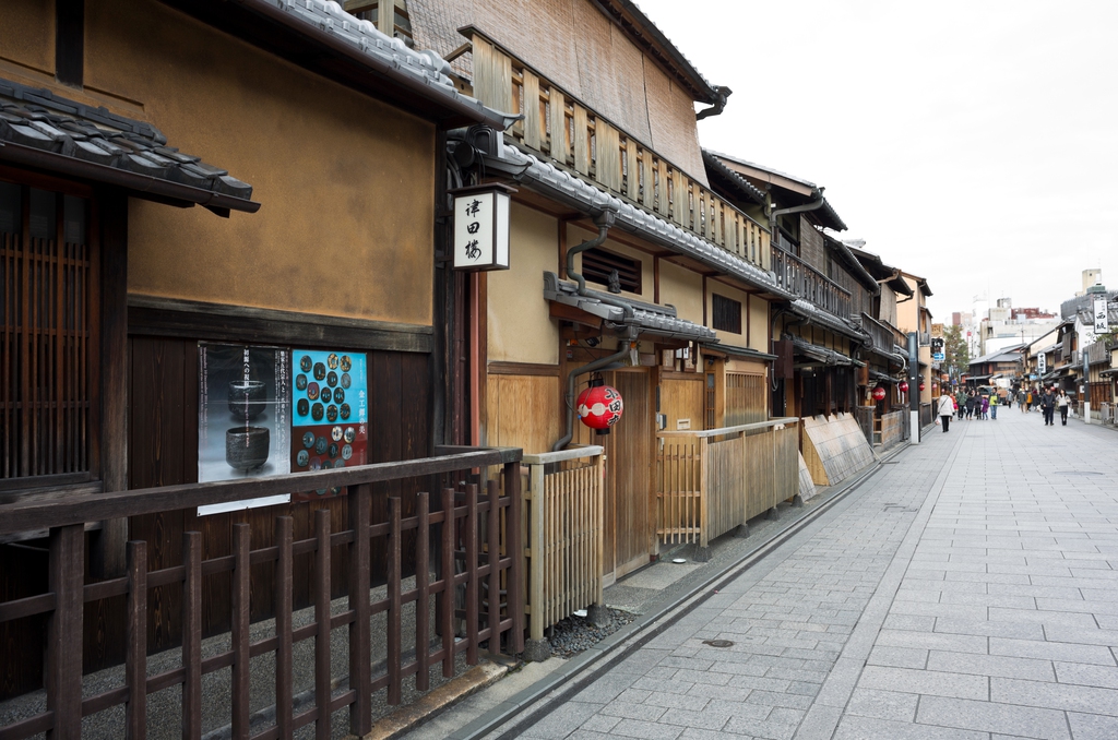 日本京都祗园地区街景图片