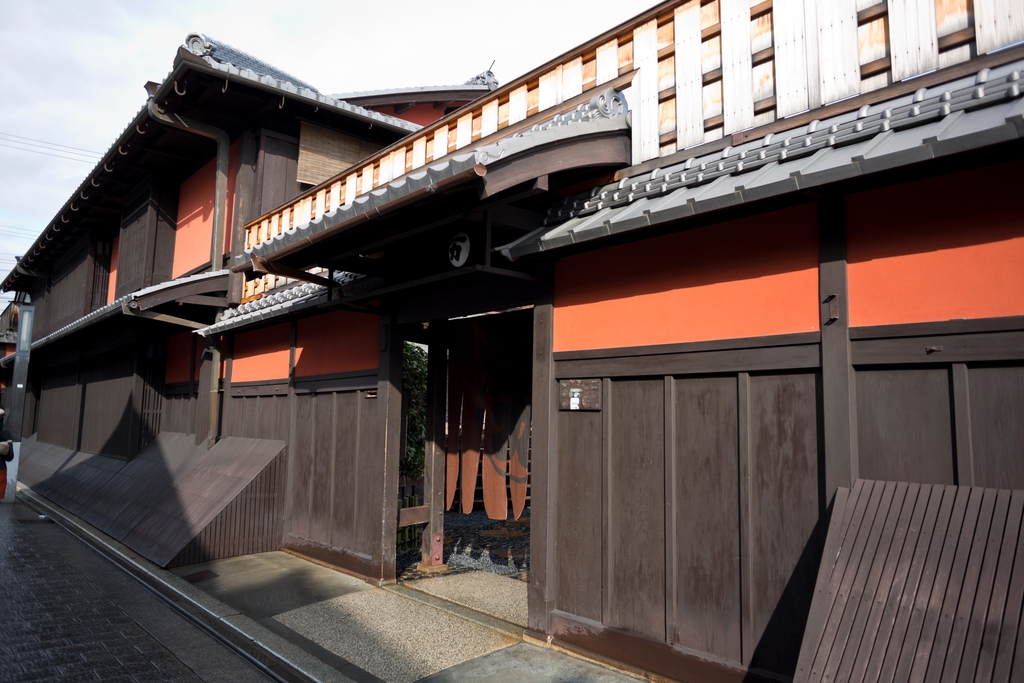 日本京都祗园地区街景图片