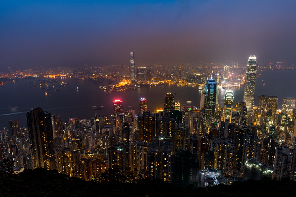 高视角看香港城市景观