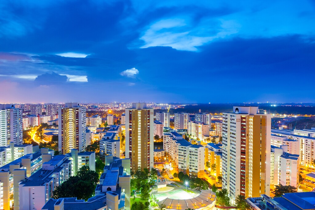 新加坡武吉巴督夜景图片