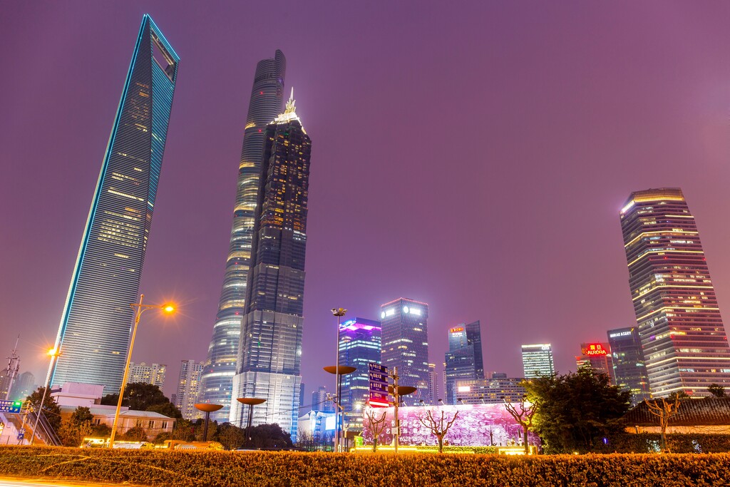 上海浦东嘴家嘴夜景图片